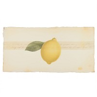 Lemon paper produce fruit plant.