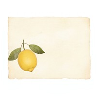 Lemon paper produce fruit plant.