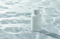 Soap bottle mockup water outdoors nature.