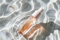 Lip gloss mockup cosmetics perfume bottle.