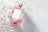 Perfume bottle mockup cosmetics.
