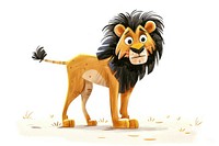 Safari lion drawing illustrated wildlife.