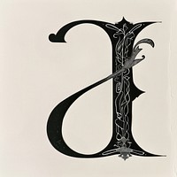 A letter alphabet calligraphy handwriting symbol.