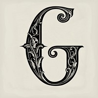 G letter alphabet symbol text.