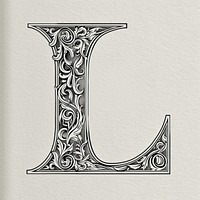 L letter alphabet art electronics hardware.