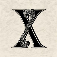 X letter alphabet ampersand symbol animal.