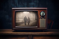 Retro TV screen mockup psd