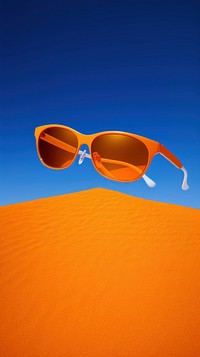 Orange sunglass sunglasses outdoors nature.