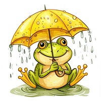 Cute cartoon frog character amphibian wildlife clothing.