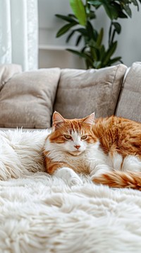 Animal cat furniture cushion.