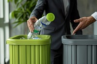 Ecofriendly waste management person adult human.