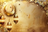 Illustration design Eid Mubarak gold chandelier lighting.