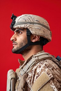 Middle eastern army side portrait photo photography military.