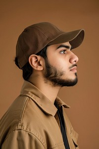 Middle eastern delivery man side portrait photo photography clothing.