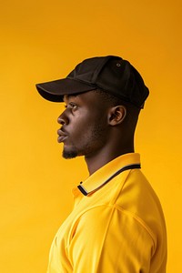 African delivery man side portrait photo photography clothing.