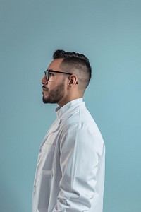 Latinx doctor side portrait person adult human.