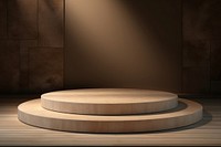 Podium scene with wooden platform furniture flooring hardwood.