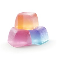 3d jelly glitter confectionery sweets food.