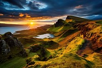 Scotland sky wilderness landscape.