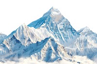 Mount Everest mountain outdoors scenery.