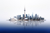 Toronto Skyline tower architecture waterfront.