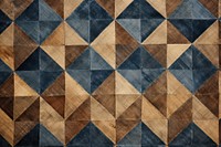 Geometric seamless block print pattern texture flooring indoors.