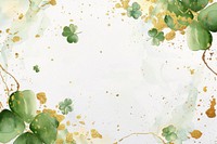 Clover leaves border frame paper graphics painting.
