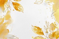Autumn leaves border frame graphics painting pattern.