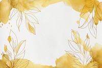 Leaves border frame graphics painting pattern.