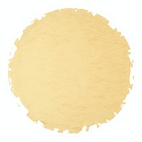 Gold glitter circle shape ripped paper powder white background microbiology.