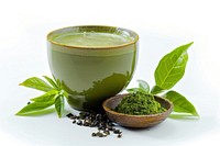 Matcha green tea beverage herbal drink.