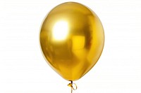 Gold balloon white background celebration anniversary.