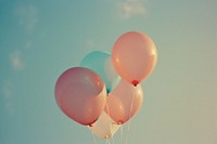 Balloons sky celebration anniversary.