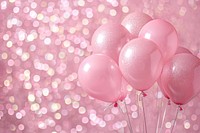 Pink balloons backgrounds celebration decoration.