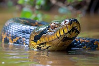 Anaconda snake reptile animal.