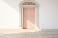 Door entry mockup architecture building housing.