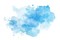 Abstract soft bright blue pastel watercolor stain on white vector image outdoors powder animal.