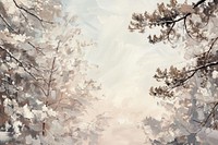 Oil painting of a close up on pale forest backgrounds outdoors nature.