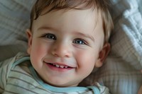 Baby boy smiling portrait smile photo.