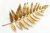 Fern leaf gold accessories chandelier.