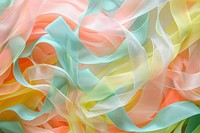 Multi layers of ribbons pastel pattern yellow backgrounds.