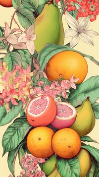 Wallpaper fruits backgrounds grapefruit plant.