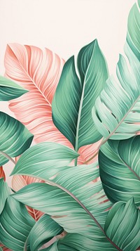 Wallpaper leaves backgrounds pattern drawing.