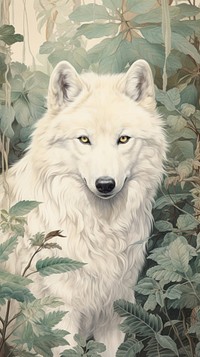 Wallpaper white wolf mammal animal pet.