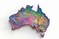 3D render of australia map white background accessories accessory.