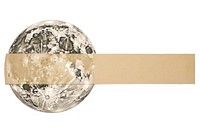 Adhesive tape is stuck on a moon ephemera collage white background accessories appliance.