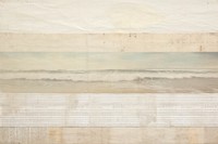 Adhesive tape is stuck on wave ocean ephemera collage backgrounds painting art.