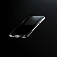Smartphone black black background portability.