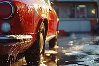 Washing car vehicle transportation architecture.