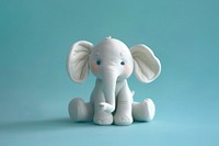 Cute Plasticine clay 3d of baby elephant figurine cute toy.